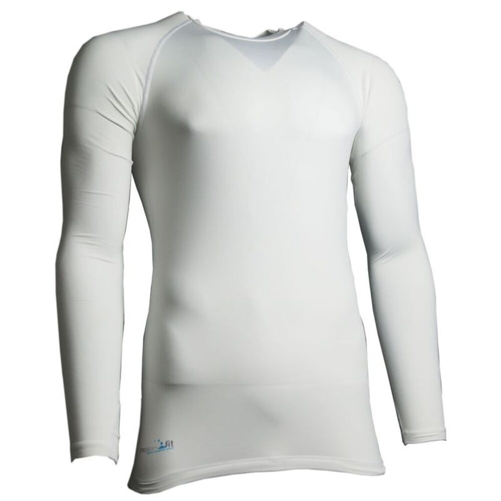 Precision Unisex Adult Essential Baselayer Long-Sleeved Sports Shirt / White